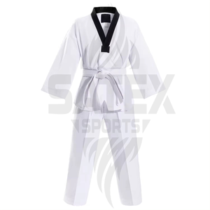 ชุดยูโด ไทเกวันโด บราซิลเลียนยิวยิตสู (BJJ)  ผ้าฝ้าย 100% ระบายอากาศ แห้งเร็ว สำหรับผู้ใหญ่  รับทำโลโก้และสีตามสั่ง - Product Image 3