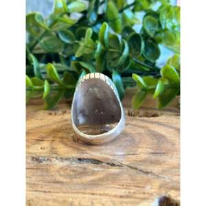 Ray Jack #8 <b>Turquoise</b> & Sterling Silver <b>Ring</b> Size 12.75-Natural Stone Bezel Set Pear Cut Fine Jewelry Gift - Product Image 5