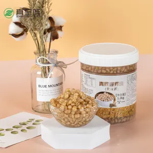 Cina lezat karton jumlah besar 1.2Kg Highland jus Barley diisi Popping Boba sempurna untuk toko makanan penutup kualitas Premium dijamin