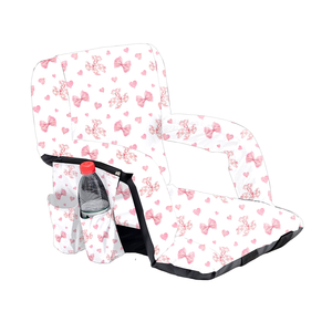 Chaise de <span class=keywords><strong>stade</strong></span> personnalisée/en gros, style occidental, large, avec dossier et accoudoirs rembourrés, poches latérales pour le camping - Product Image 4