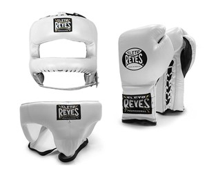 <b>White</b> Boxing Set Nose Bar Head Guard Hook Loop Strap Quick Dry Breathable Gloves Genuine Cowhide Martial Arts Customizable High - Product Image 1