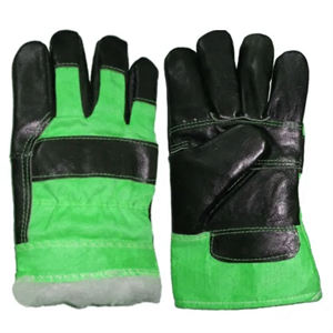 Guantes de seguridad de cuero de grano de piel de vaca de alta resistencia Protección de manos industrial Durable y resistente a la abrasión - Product Image 3