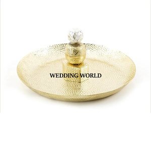 Round <b>Chocolate</b> Tray Latest Arrival handmade <b>Chocolate</b> Platter Round Shape Fancy metal <b>Chocolate</b> Tray - Product Image 2