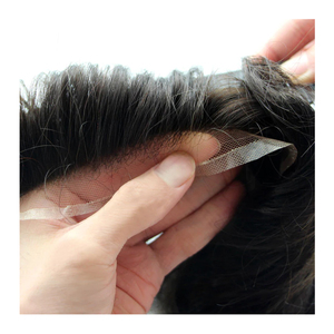 Extensiones de frente de calvicie de reemplazo de Peluca de cabello humano real Octágono corto para hombres de diseño personalizado exportadas desde Bangladesh - Product Image 2