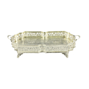 Fantaisie Design Vaisselle Plateau De Table Vente Chaude Ustensiles De Cuisine Bonne Qualité Plateau En Métal À La Main En Vrac - Product Image 2