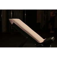 100% Baumwolle Sports Gym Fitness Yoga Handtuch mit Bank gefaltete Fixierung Weiches saugfähiges Schweißtuch 50x100 cm für Workout Training