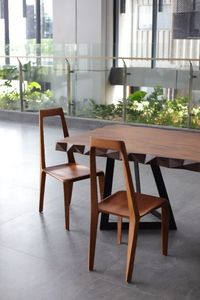 Juego de Mesa de Comedor Casaka de Madera de Teca Sólida de 6 Piezas, Ajustable, de Alta Calidad, Diseño Moderno, para Hogar, Hotel, Villa, Uso Interior/Exterior - Product Image 4