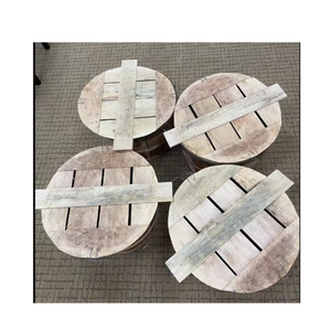 Cesta Redonda de Madera para Cangrejos con Tapa, Estilo OEM, para Almacenamiento, para Usar como Contenedores - Product Image 1