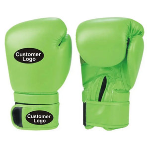 Guantes de boxeo de cuero excelentes etiqueta personalizada 10 oz MMA guantes de entrenamiento de alta calidad al por mayor - Product Image 2