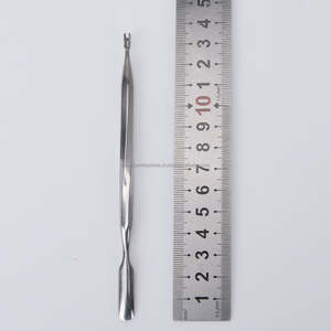 Nuevo Diseño Patentado, Empujador de Cutículas Profesional Reutilizable de Doble Punta, Herramienta de Limpieza de Uñas de Acero Inoxidable, Empujador Lateral Tipo Horquilla - Product Image 3