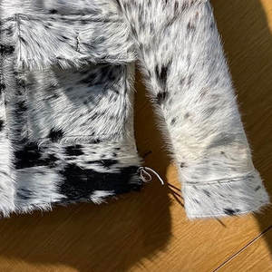 Chaqueta personalizable de piel auténtica de vaca para hombre, color sólido de alta calidad para el invierno - Product Image 6