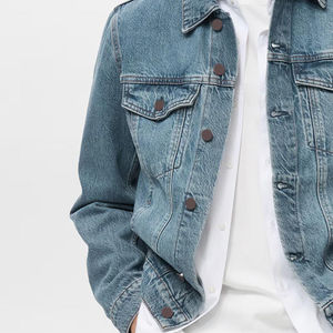 Chaqueta Vaquera de Mezclilla para Hombre, Diseño Más Reciente del Mejor Fabricante, Chaqueta Vaquera Personalizada con Logotipo Frontal, Tejido Transpirable para Invierno, Precio al por Mayor - Product Image 6