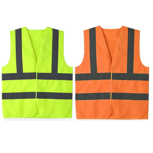 Chaleco de seguridad para trabajadores de la construcción transpirable personalizable, características reflectantes, ropa de trabajo protectora para exteriores, multibolsillos, venta al por mayor - Product Image 5