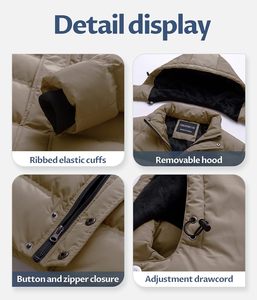Vestes matelassées pour hommes avec logo personnalisé sur le devant, respirantes, imperméables, coupe-vent, avec des matériaux de haute qualité, prix attractif, nouvelle sortie ! - Product Image 4