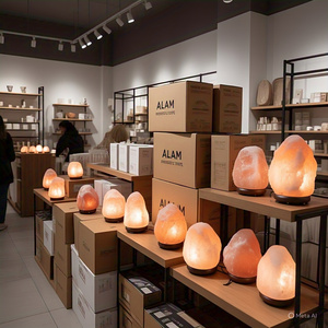 เครื่องไฟฟ้ากางเขนฮวงจุ้ย2-3กก. โคมไฟเกลือหิมาลายันวัสดุออร์แกนิกได้รับการรับรอง GMP รวมการตกแต่งบ้านอย่างสมบูรณ์ - Product Image 2