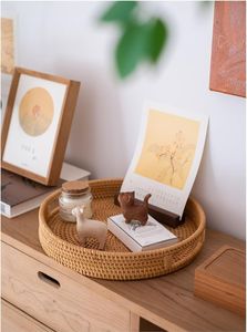 Bandeja de servicio de ratán natural hecha a mano de Vietnam, plato de desayuno rectangular, almacenamiento decorativo, decoración al por mayor de HF CRAFTS - Product Image 3