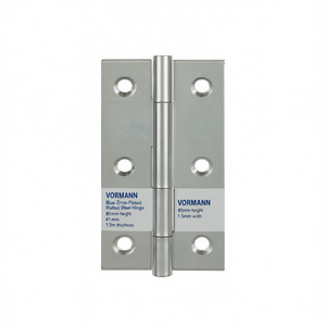 VORMANN Blue Zinc-Plated Steel Hinge 80mm Height 41mm Width 1.5mm Thickness <b>Narrow</b> Cabinet Organizer Packaged in Units of 20 - Product Image 3