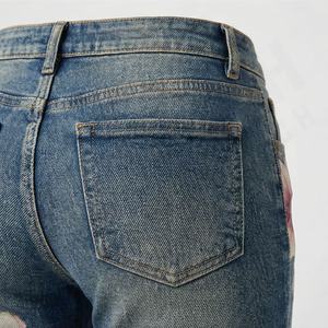 Whole Sales Plus Size Jeans Ladies Casual Pants <b>Women</b> Breathable Femme Denim <b>Trousers</b> Fashion Streetwear Washable Bottoms - Product Image 5