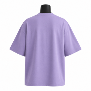 Camiseta Extra Grande de Lavanda para Mujer, 100% Algodón, Estampado Floral, Corte Holgado Informal, Camiseta Gráfica de Moda de Verano, OEM ODM al por Mayor - Product Image 2