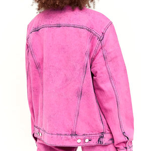 Veste en jean pour femme en coton avec logo personnalisé en gros, respirante, pour usage extérieur, veste en jean pour femme en vente en ligne - Product Image 6