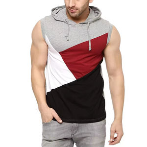 Custom Crocheted Winter <b>Sleeveless</b> <b>Hoodie</b> for <b>Men</b> Gym Fitness Hooded Casual Sportswear Eco-Friendly Breathable Workout 2026 - Product Image 6