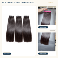 Extensions de cheveux humains 100% naturels de qualité supérieure, tissage lisse, vente en gros personnalisée