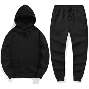 Custom Logo Men's Winter Streetwear Hoodie & Joggers Set New Style 100% Cotton Tracksuits Printed Sweatsuits - Product Image 5