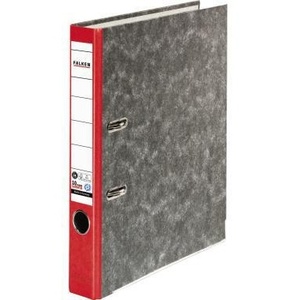 Falken 50mm DIN A4 Binder Cardboard File Folder with Outer <b>Red</b> <b>Paper</b> Lamination Inner <b>Paper</b> Lamination - Product Image 1