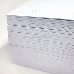 Papier d'art A4 écologique, papier plantable incorporé avec des fleurs sauvages, feuilles d'impression numérique faites à la main, recyclables et durables - Product Image 1