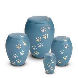 Urne funéraire décorative rose avec un élégant motif d'oiseau et de fleurs pour un souvenir paisible des cendres - Product Image 4