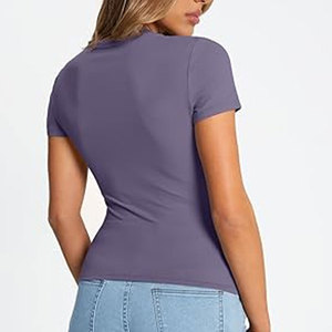 Blusas de Manga Corta para Mujer |   Camiseta 100% Algodón para Mujer - Product Image 4