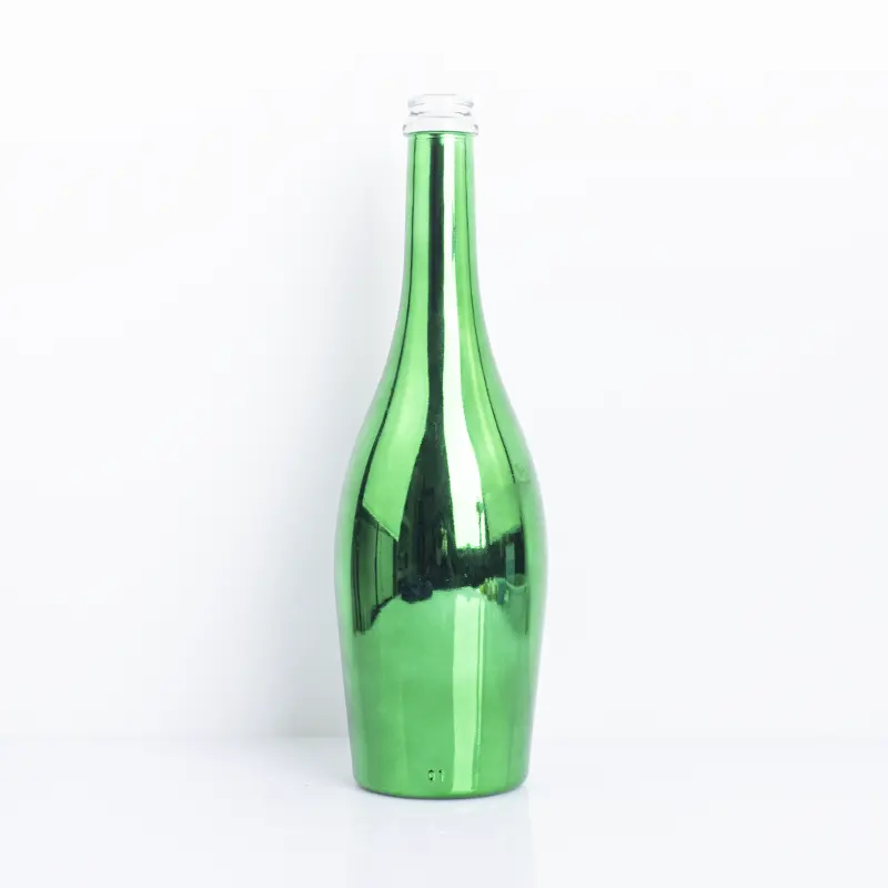 Customized 500ml 700ml 750ml Green Glass Bottle For Gin Vodka Whisky Tequila Liquor Alcohol Apothek Spirits LGG-318