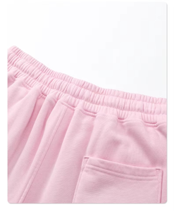 Ensemble deux pièces personnalisé avec logo pour homme : sweat à capuche oversize en molleton respirant et short uni teint pour l'automne – Collection streetwear estivale - Product Image 6