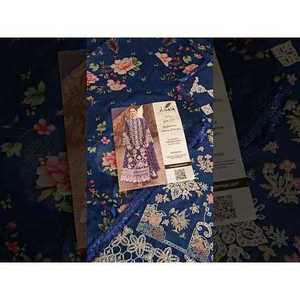 ชุดสูทผ้าลอนหรูหราสำหรับผู้หญิง Qalamkar รุ่น Sahil Kinare '24-FP-06 MIRAY-TC-1113 - Product Image 2