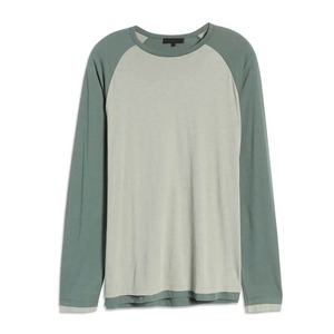 เสื้อยืดแขนสั้นผู้ชาย คอกลม ทรงปกติ แต่งขอบตัดกัน สีพื้น สไตล์ลำลอง ผ้าฝ้าย 100% ระบายอากาศได้ดี - Product Image 3