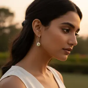 Pendientes de Plata de Ley 925 con Piedras Preciosas, Accesorio de Moda para Uso Diario para Mujer - Product Image 3