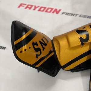 Équipement d'entraînement de kickboxing professionnel Twins Golden Design imprimé, protège-tibias MMA, logo personnalisé, protection personnalisée, sécurité des jambes - Product Image 6