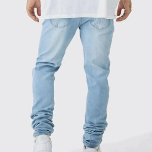 Pantalones Vaqueros Ajustados de Moda para Hombre, Diseño Desgastado y Roto, Ropa de Diseñador, Jeans para Hombre, Nueva Moda - Product Image 2