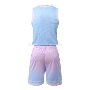 Best Selling Men's Basketball Uniform Set High Quality Printed Breathable Quick Dry 100% Polyester Plus Size Adult Size Fashion - Product Image 2