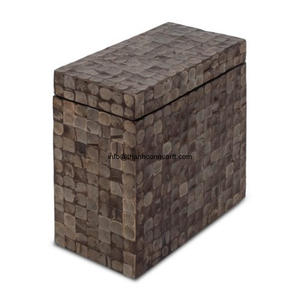 โต๊ะฝังเปลือกมะพร้าวคุณภาพสูงโต๊ะแบบเน้นเสียงธรรมชาติสำหรับนักออกแบบและผู้ค้ารองรับการสร้างแบรนด์ตามต้องการ - Product Image 1