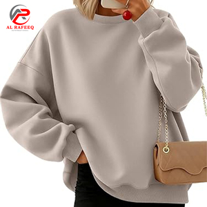 Sudaderas para mujer Sudaderas con capucha Fleece Crewneck Oversized Pullover Suéteres Casual Cómodo Otoño Moda Mujer Trajes Sudadera - Product Image 1