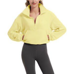 Sudadera de Mujer con Cierre de Cremallera, Color Bonito, Jersey de Manga Larga, Informal, para Otoño/Invierno, Colores Personalizados en la Parte Delantera, Forro Polar de Secado Rápido - Product Image 5