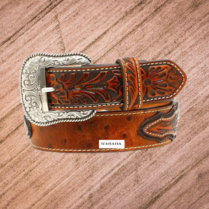 Cinturón de cuero genuino occidental de la más alta calidad con diseño de herramientas talladas a mano Fabricante y mayorista Rabada - Product Image 3