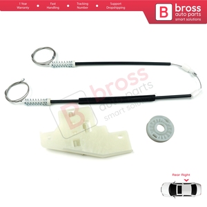 ชุดซ่อมมอเตอร์กระจกไฟฟ้าหลังขวา รุ่น BWR957 สำหรับรถยนต์ 407 6E 6D ปี 2004-2011 แบบ 4/5 ประตู รหัสอะไหล่ 9644893680 - Product Image 2