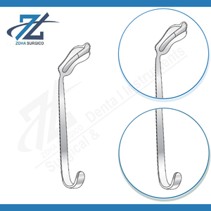 Plaque à langue Kilner Dott, manuelle, réutilisable, en acier chirurgical inoxydable, pour tube endotrachéal, rainure moyenne, instruments fabriqués au Pakistan - Product Image 3