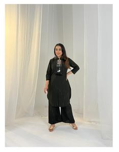 Premium Viscose jekart <b>Kurti</b> with Heavy Manual Work Designer Ethnic Wear for Women - Product Image 1