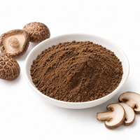 Poudre de champignons Shiitake séchés, épice naturelle, ingrédient d'assaisonnement, faible MOQ, emballage personnalisé, approvisionnement direct usine