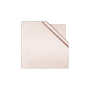 Foulard carré en satin de soie rose - Motif léopard et pois de créateur, style sergé printemps-été - Product Image 1