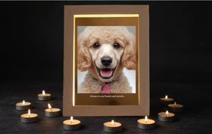 Natural Handcrafted Wooden Photo <b>Frame</b> for Memorial Display Funeral Accessory for Loved One or Pet Tribute Made in Vietnam - Product Image 3