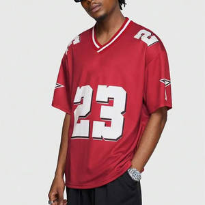 High-Performance Men's Formal V-Neck Knitted Jersey Quick-Dry Mesh Training Tee <b>Moisture</b>-<b>Wicking</b> - Product Image 5